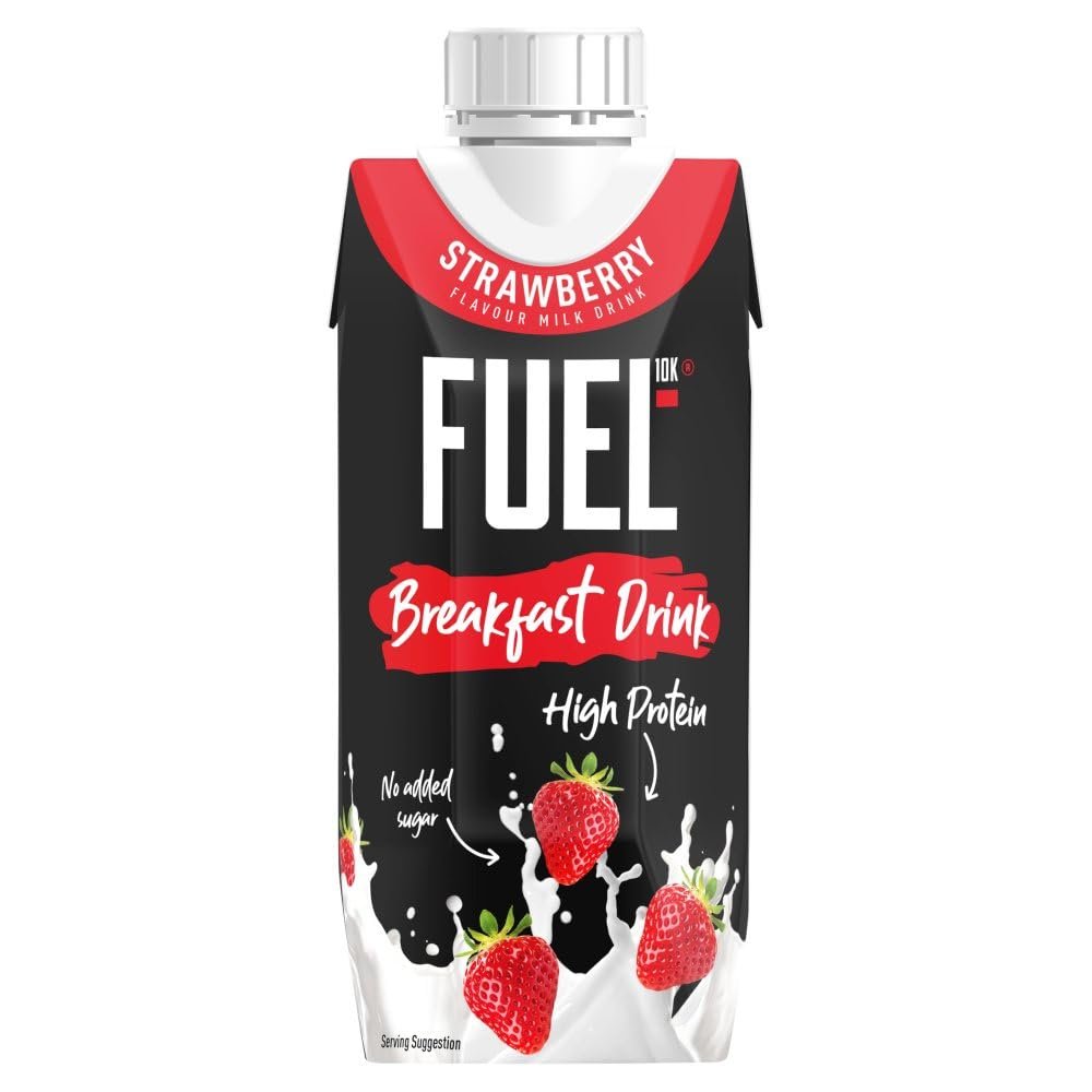 FUEL10K Strawberry Flavour Milk Drink 330ml 330ml  8  1