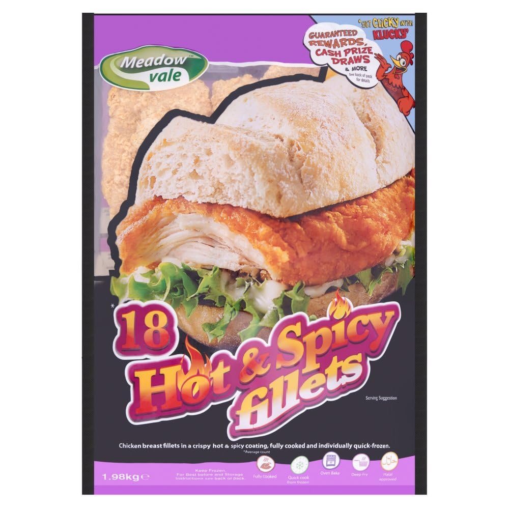 Meadow Vale Hot & Spicy Chicken Fillets 1.98kg 1.98Kg  1