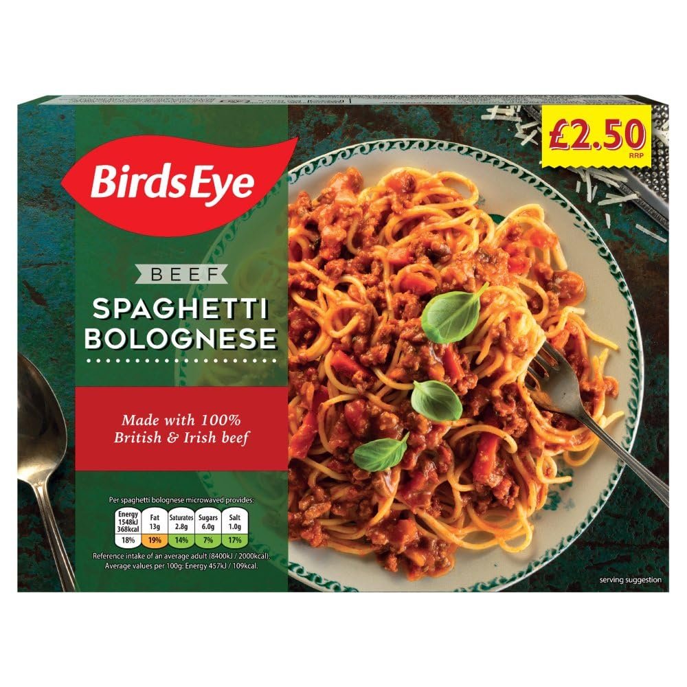 Birds Eye Beef Spaghetti Bolognese 340g 340g 6