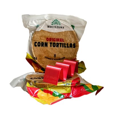 2 x Authentic Creole Corn Tortilla with Delicious Corn Flavour Vegan, Non-Gmo, Non-Gluten. Taco Holder 19 x 3 x 4 cm (PLA).