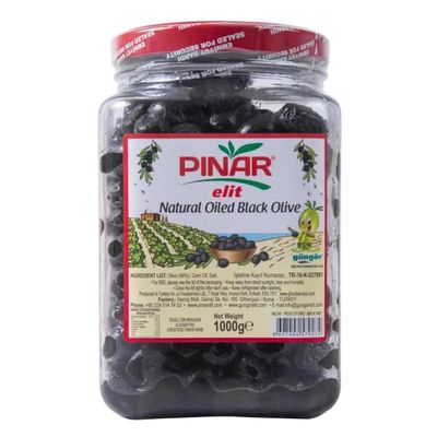 Pinar Natural Oiled Black Olive-1000g