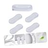 FOMIYES 10pcs Mute Toilet Lid Silicone Pu Pad Self-Adhesive Cushioning Pads for Home Toilet Cover Bumpers Lid Cushioning view 4