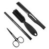 FRCOLOR 4pcs Beard Styling Kit Beard Pen and Includes Folding Comb and Scissors for Mustache Grooming and view 1