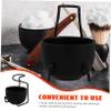 Beaupretty Stainless Steel Shaving Bowl Stand Brush Holder Portable Stand for Man for Dad Husband Boyfriend view 3