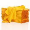 Yellow Dusters Cleaning Cloths 100% Cotton 35 x 45cm Lint Free Cloths for Oiling Wood Dusters for Cleaning Window, Car Duster, Multi-Surface Cleaner Dusting Cloth, Kitchen Duster Cloth ((Pack of 4)) view 1