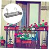 JECOMPRIS 2pcs Black Iron Hanging Rack Multifunctional Indoor Outdoor Plant Stand Balcony Flowerpot Holder Multi-layer Storage Shelf for Succulent Plants and Office Desk view 2