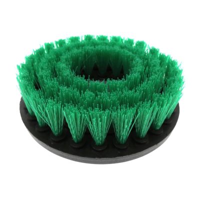 1Pcs 5Inch Power Scrubber Brush Electric Drill Cleaning Hollow M14 Thread For Carpets, Kitchens And Bathrooms(Green)