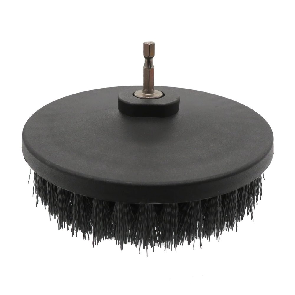 1Pcs 6Inch Power Scrubber Brush Electric Drill Cleaning With M14 Adapter For Cleaning Carpets, Kitchens, Toilet And Bathrooms(Black)