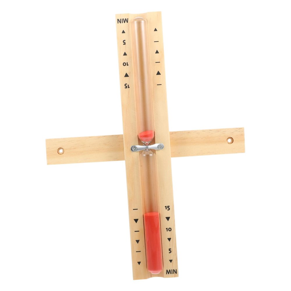 COLLBATH Glass Tube Hourglass Timer Wooden Sauna Timer Decor Ornament Sauna Clock