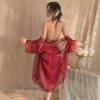 cxbyjyg Sexy lingerie ladies sexy classical bridal uniform pajamas see-through belly pocket Hanfu pajamas set view 4