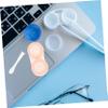 COLLBATH Cute Case Kit Compact Travel Holder for Contacts Removal Tool Mirror for Makeup view 3