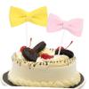 Abaodam Lovely Bow Cake Picks 8pcs Cupcake Toppers for Birthday Party Decorations view 4