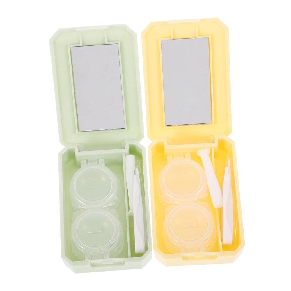 COLLBATH 2sets Case Removal Tool for Travel Compact and Leakproof for Cosmetics Storage