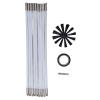 Dryer Vent Cleaner Kit, 33PCS 16in Electric Pipe Cleaning Brush Kit Pp Flexible Dryer Vent Lint Brush with Fixed Tape for House and Industrial Use. view 4