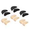 GARVALON Sponge Shoe Toe Fillers and Forefoot Pads 12pcs (6 Black 6 Nude) Soft Foam Cushions for Women High Heels Preventing Toe Pain Adjustable Size Inserts for Loose Shoes view 1