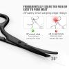 Premium Nose Hair Scissors, Curved Safety Blades with Rounded Tip for Trimming Small Details Facial Hair, Ear Hair, Eyebrow (Black) view 4