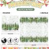 Whaline 80Pcs Christmas Paper Napkin Watercolor Xmas Tree Snowflake Disposable Napkin Winter Woodland Forest Dessert Dinner Hand Napkin for Holiday Party Supplies view 2