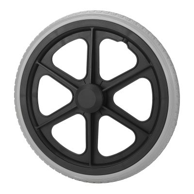 14 Inch Wheelchair Wheel Replacement, Textured Non-Slip 6001 Bearing 350x30mm Tire Size for Wheelchairs Walkers Mobility Aids