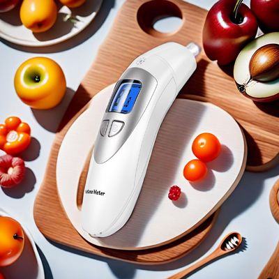 Ketosis Tester, Ketone Breath Breathalyzer for Keto Monitoring with 10 Mouthpiece(White)