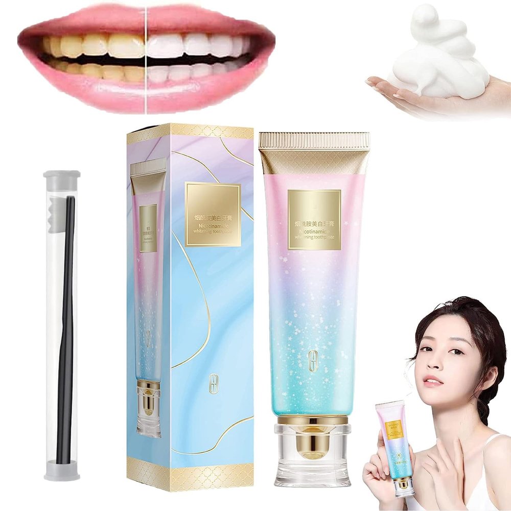 Body Accel Niacinamide Whitening Toothpaste Fresh Breath Toothpaste,Nicotinamide Dazzle White Toothpastes,Cavity Prevention and Enamel Repair Toothpastes for Sensitive Teeth (1 Pcs)