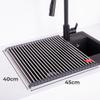 Vileda Roll Up Dish Drainer 45 x 40 cm Stainless Steel Draining Rack view 2