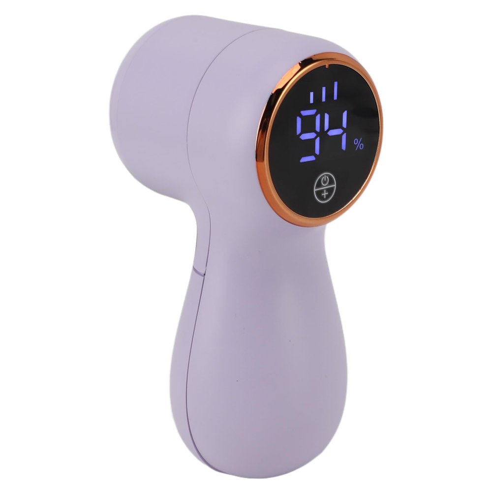 Fuzz Remover Versatile Compact Lint Defuzzer for Clothes Carpet, Cordless Sweater Shaver for Travel Household Use (Purple)