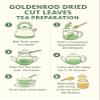 Goldenrod Dried Leaves & Stems Loose Herb Tea - Solidago Gigantea L. (400g) view 3