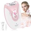Facial Epilator - 2 Speed Setting, Rechargeable Mini Epilator with 36 Tweezers and LED Light - Cordless Lady Shaver for Face, Legs, Arms, Armpit, Bikini view 1