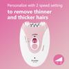 Facial Epilator - 2 Speed Setting, Rechargeable Mini Epilator with 36 Tweezers and LED Light - Cordless Lady Shaver for Face, Legs, Arms, Armpit, Bikini view 4