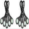 10 Pcs Zipper Rope, Anti Lost Zipper Extension, Backpack Zipper Puller, Head Glow inThe Dark for Outdoor Mountaineering Camping view 1