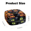 Period Kit Bag for Girls Women Ladies, Halloween Black Cat Pumpkin-868 Sanitary Napkin Disposal Bags, Large Capacity Zipper Menstrual Pad Pouch view 2