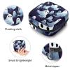 Zipper Menstrual Cup Pouch, Sanitary Napkin Storage Bags, Halloween Ghost-83 Soft Tampons Collect Holder Purse for Girls Women Ladies Feminine view 3