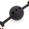 Black and red Adjustable Size Open Breathable Mouth Ball, with a Diameter of 4.2cm, Fashionable Adjustable Mouth Ball, Suitable for Toys for Men and Women view 3