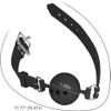 Ball Gag Silicone Breathable Mouth Gag with Lock (1.45"/3.7cm) view 3