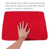 Back & Leg Pillow, Cotton Bed Wedge Pillow Firm Density Bed Wedge for Back and Knee Support Red view 4