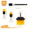 7Pcs Power Scrubber Brush Cleaning Kit With Extend Attachment, All Purpose Drill Scrub Brushes For Car Tub Shower Floor Carpet view 3