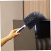 Fan Brush Fan Cleaner Non-Disassembly Cleaning Flexible Fan Cleaner Brush Bendable Washable Reusable Fan Dusting Brush with Hangig Hole for Radiator, Floor, Tv (Gery),Fan Cleaner view 3