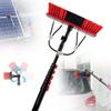 Window Cleaning kit 3.6M/5.4M/6M/9M/11M Telescopic Solar Panel Cleaning Kit Water/Hose Fed Pole Cleaning Conservatory Roof and Solar Panels,11m#36ft view 1