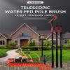 Window Cleaning kit 3.6M/5.4M/6M/9M/11M Telescopic Solar Panel Cleaning Kit Water/Hose Fed Pole Cleaning Conservatory Roof and Solar Panels,11m#36ft view 3