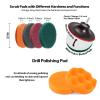 24 Pcs Cleaning Brush Attachment Set Power Scrubber Kit Scrub Brush With Extend Long Attachment Scrubing Pads Cleaning Kit view 4