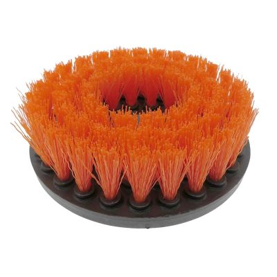 1Pcs 4Inch Power Cleaning Scrubber Brush Electric Drill Cleaning Hollow M14 Thread For Bathroom, Kitchen, Grout, Tub,Shower,Tile(Orange)