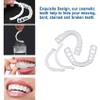 Flipped Warmth 2 Pairs False Teeth Temporary Denture, False Teeth Clip in Veneers Teeth Dentures Soft Dentures for Upper And Lower Jaw Snap on Dentures view 4