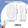 10 PCS Catheter Stabilization Device, Universal Breathable Fixing Bands Urinary Drainag Tube Leg Bag Holder, Portable Professional White Adhesive Legband Fixation Sticker for Foley Stat Lock view 2