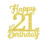 21 Birthday Cake Toppers-Gold Glitter, 21st Cake Topper for Men,21 Cake Topper For Women, 21st birthday decorations,21st Birthday Cake Topper Twenty One view 4