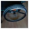 Wheelchair Push Rim Covers 1 Pair Wheelchair Cover 24 Inch Rear Wheel Sports Wheelchair Cover, Silicone Non-Slip Wheelchair Push Rim Covers(Black,24inch) view 3
