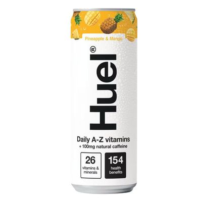 Daily A-Z Pineapple Mango Sparkling Multivitamin Energy Drink 330ml Pack of 1 Vegan Electrolytes Minerals Coffeine Compatible with Huel Nutrition Bar with Welari Thank You Card | (1pack) (330ml)