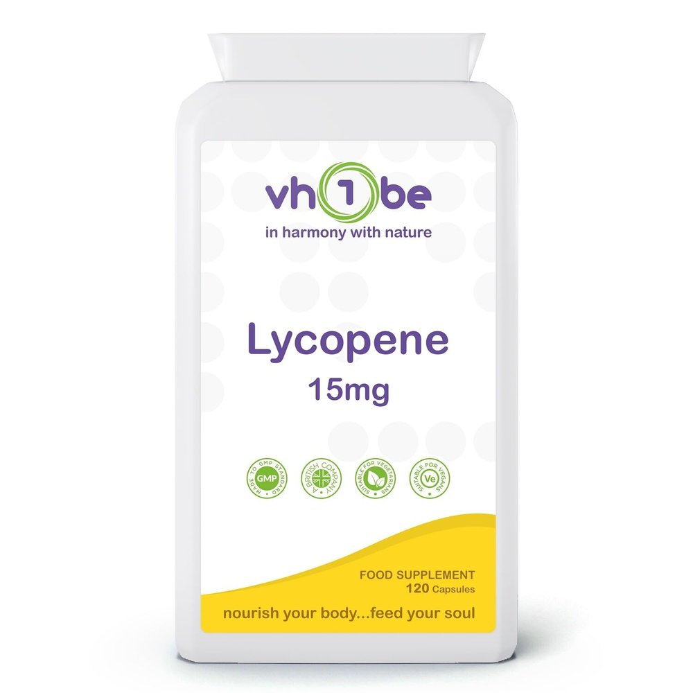 Lycopene 15mg Vegan Capsules, 60 Capsules, High Strength 15 mg
