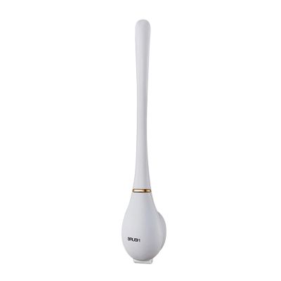 SUCHUANGUANG Toilet Brush and Holder Quick-Drying Toilet Set for Bathroom Automatic Opening Close all Mounted No rilling Gift White