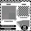 SietDESEO 50 Pieces 3-ply Checkered Flag Napkins Folded 6.5 x 6.5 Inches Disposable Cocktail Napkins Paper Napkins for Dinner Birthday Racing Themed Party Black and White Checkered Napkins view 2
