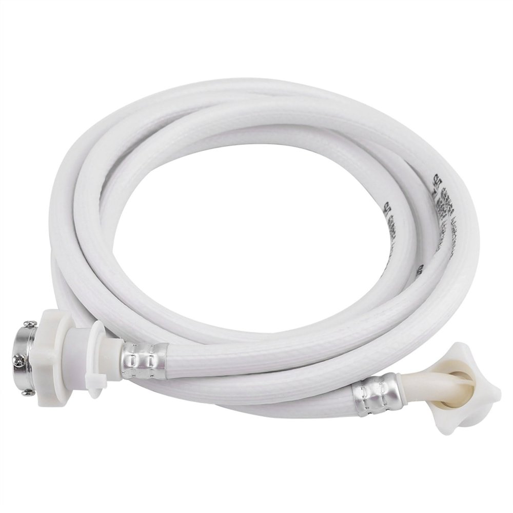 Washing Machine Hoses, Flexible Thickened Water Inlet Hose Washer Pipe with Connectors for Washing Machine Accessories White (3meter)